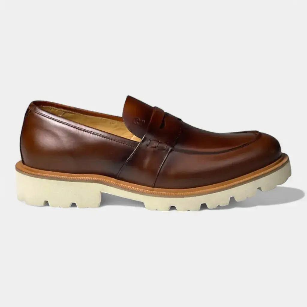Mocassim Loafer Romeo Verona Nozes Couro Romeo