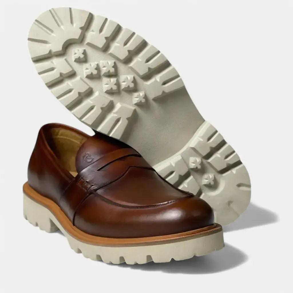Mocassim Loafer Romeo Verona Nozes Couro Romeo
