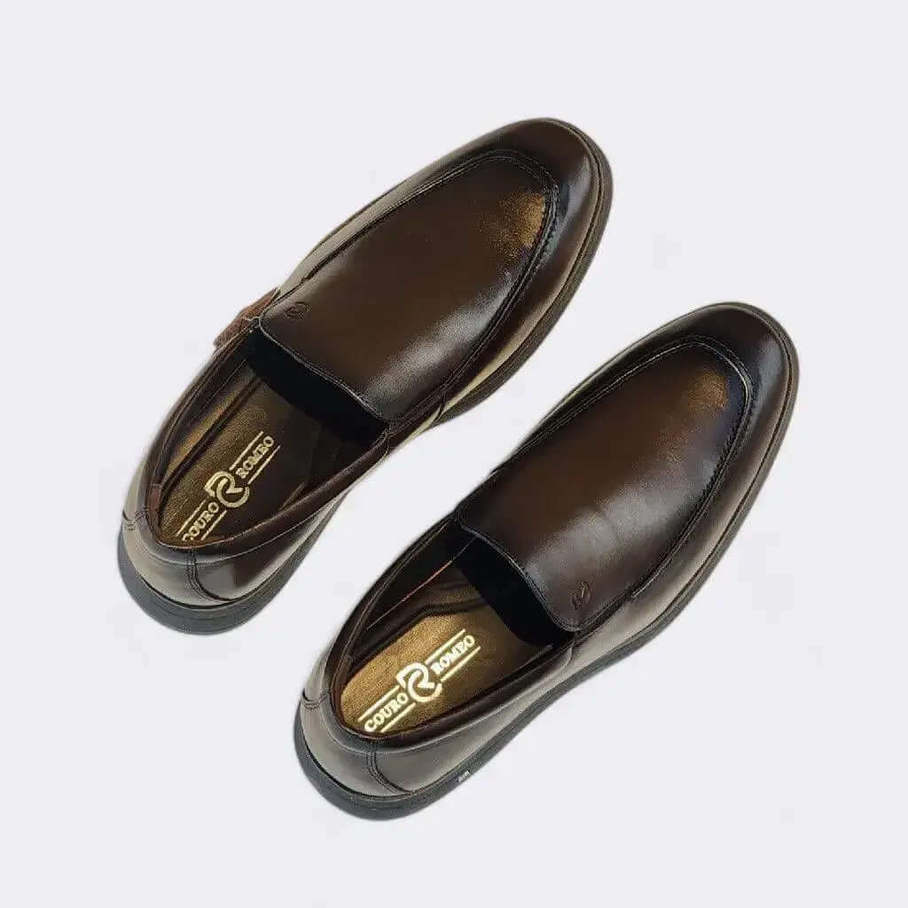 Mocassim Romeo Gênova Marrom Couro Romeo