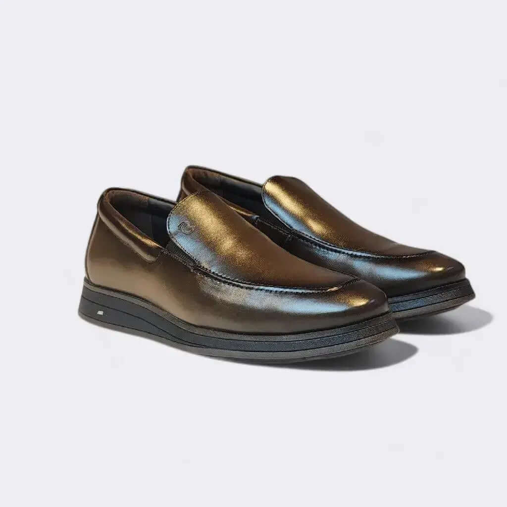 Mocassim Romeo Gênova Marrom Couro Romeo