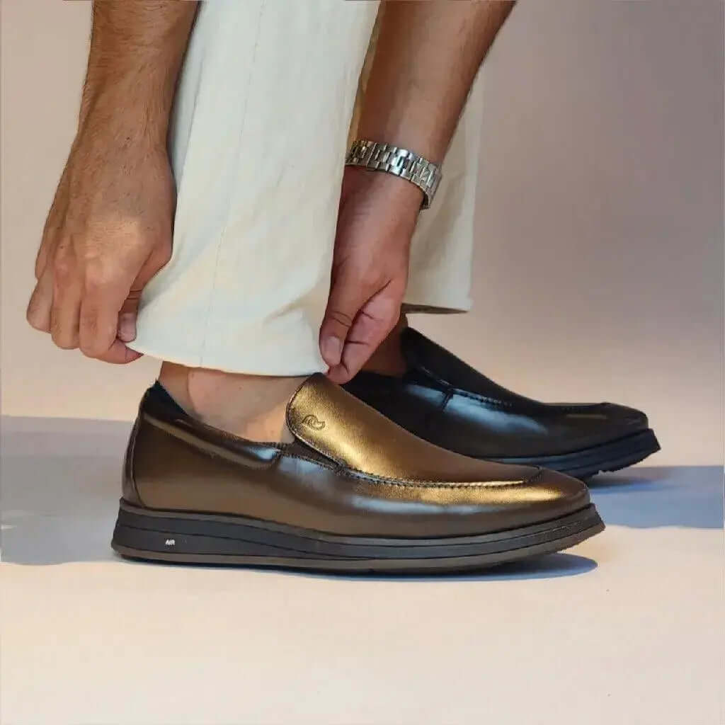 Mocassim Romeo Gênova Marrom Couro Romeo