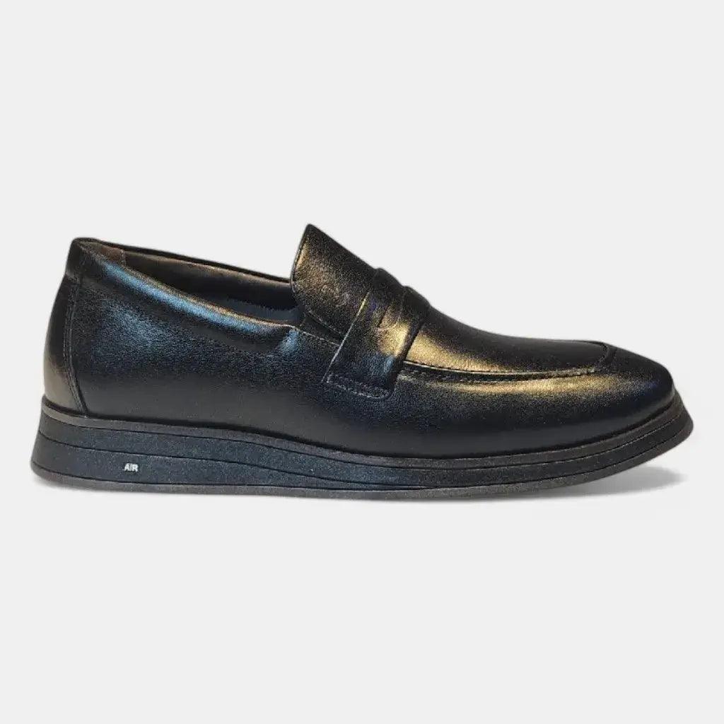 Mocassim Romeo Gênova Preto Couro Romeo