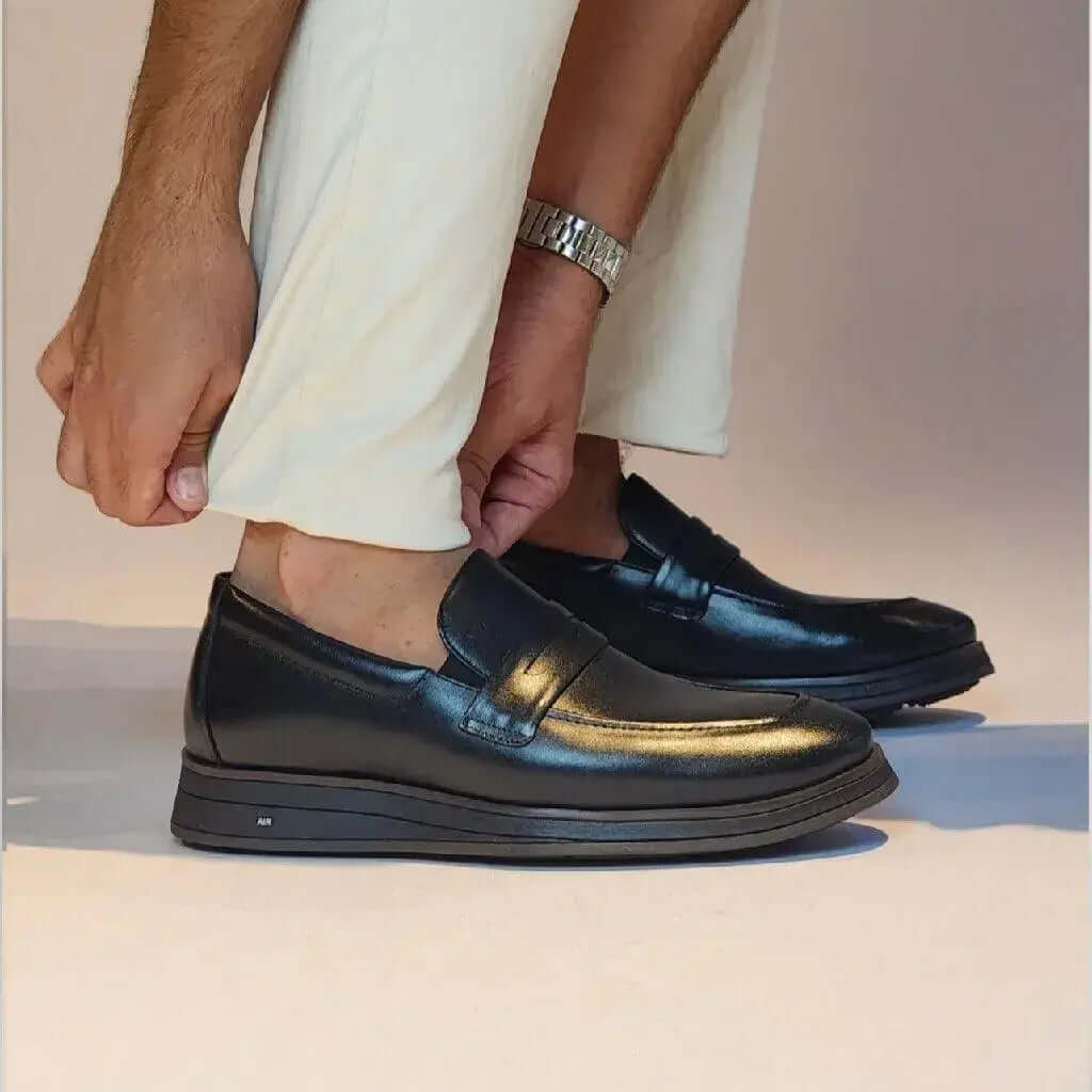 Mocassim Romeo Gênova Preto Couro Romeo