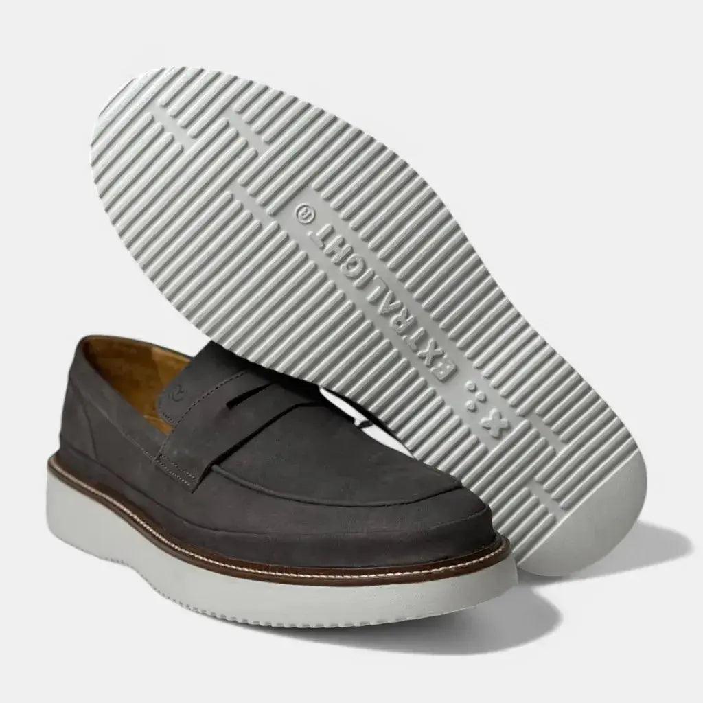 Mocassim Romeo Matteo Cinza Couro Romeo