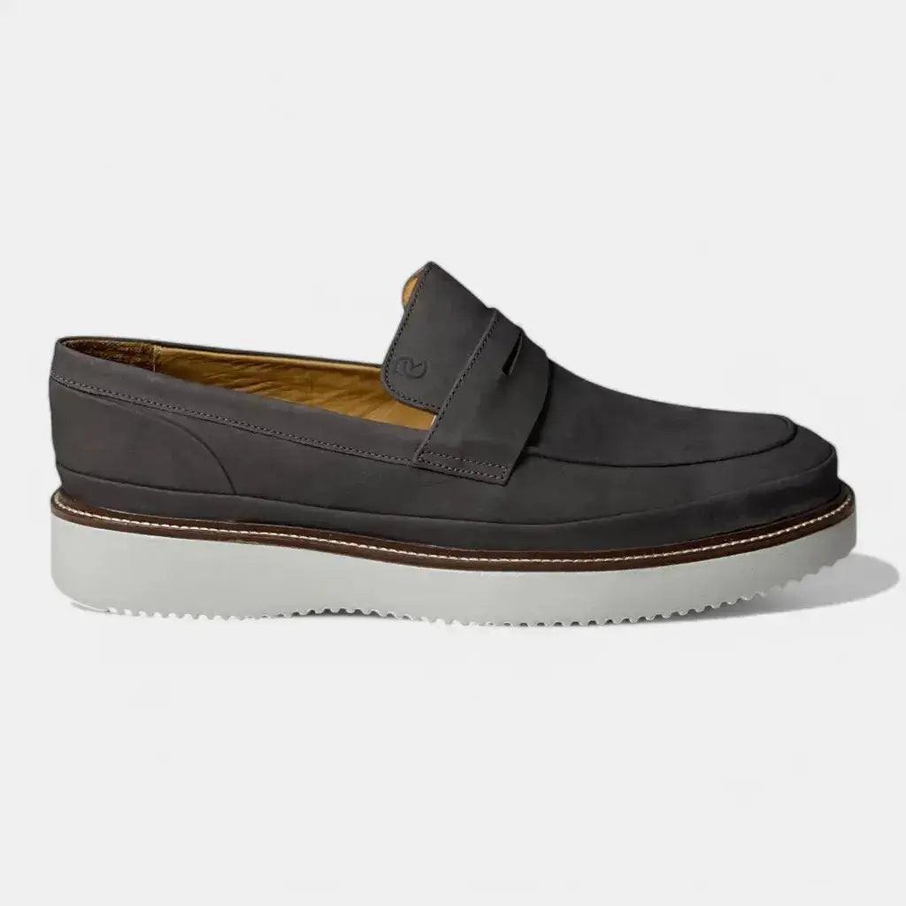 Mocassim Romeo Matteo Cinza Couro Romeo