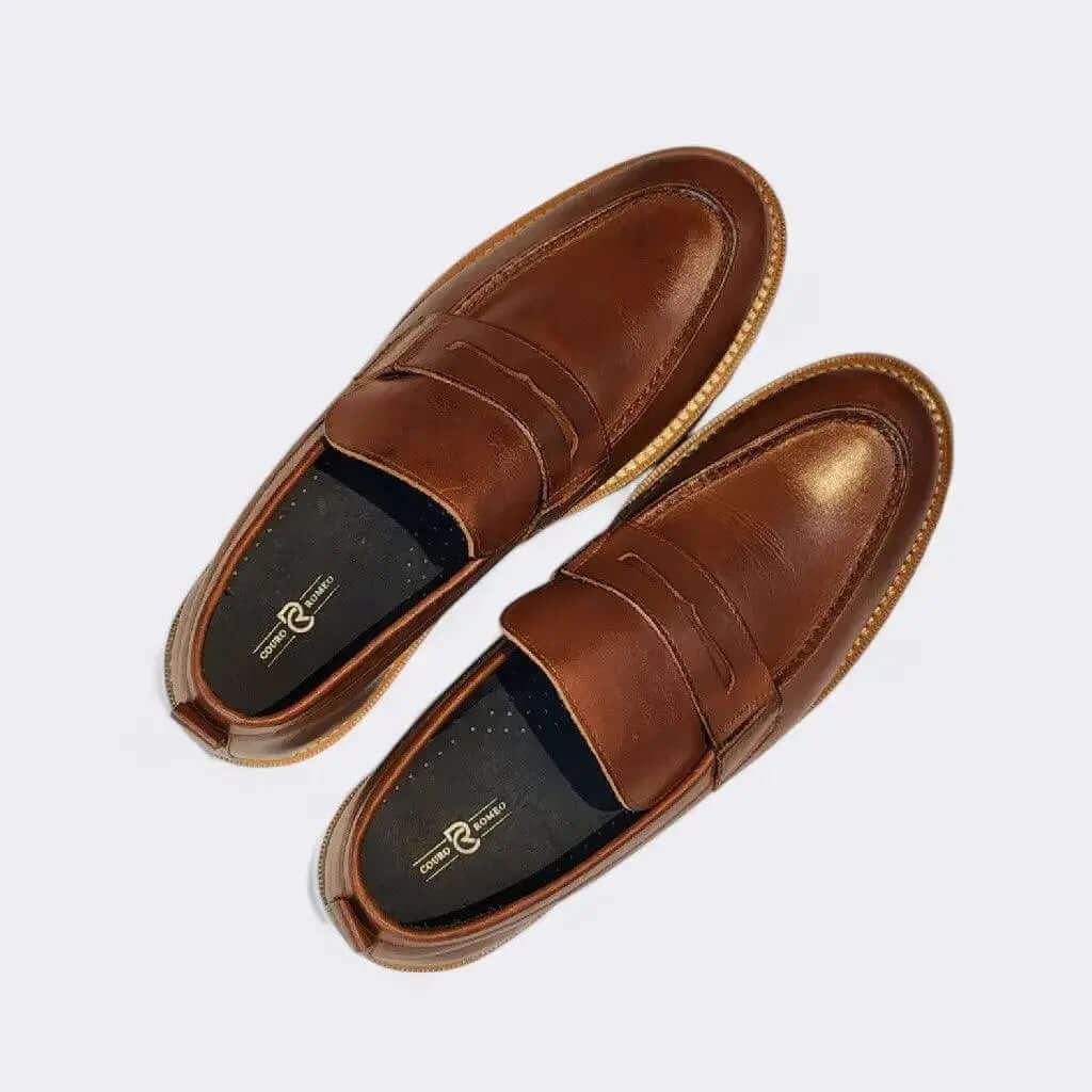 Mocassim Romeo Paris Castor Couro Romeo