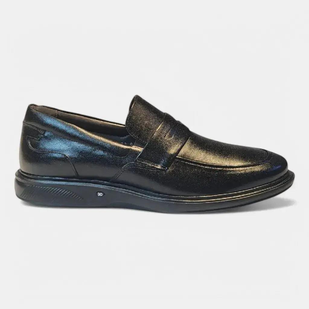 Mocassim Romeo Salvatore Preto Couro Romeo