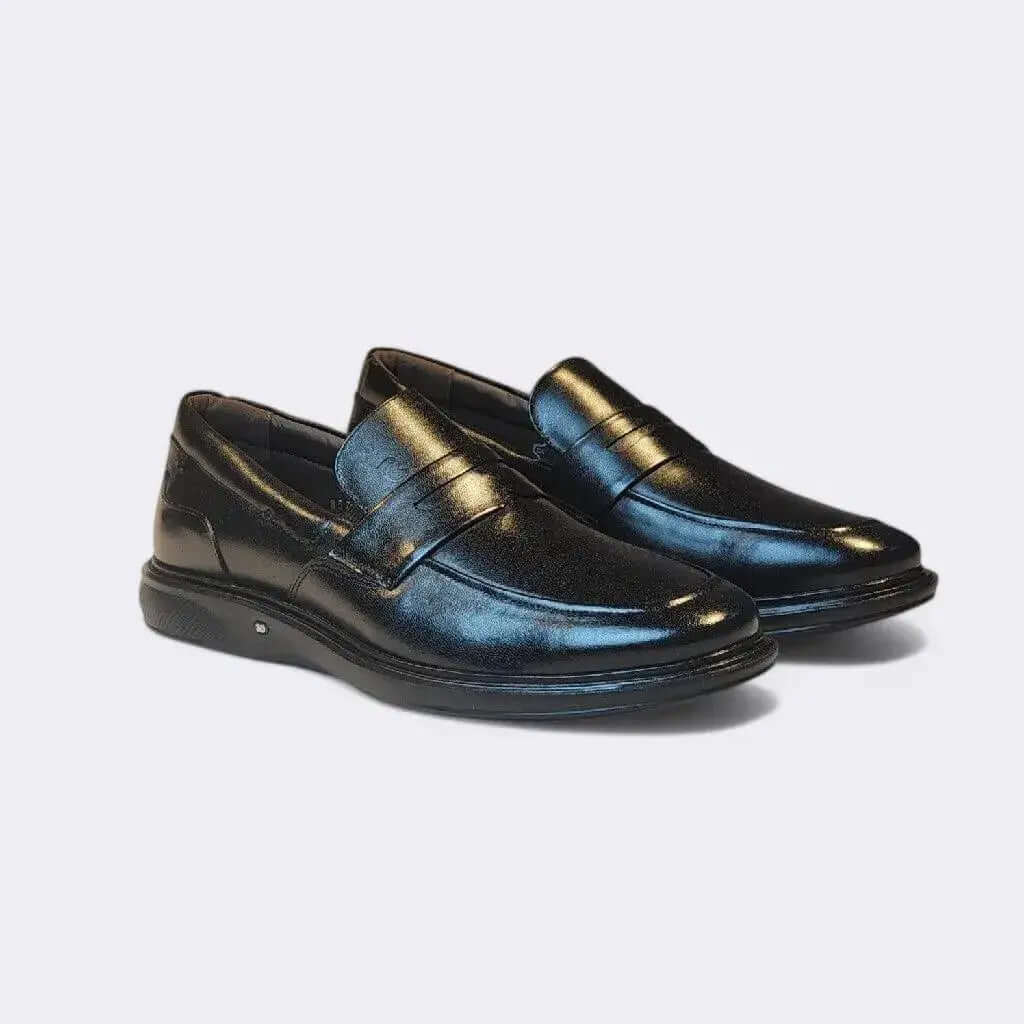 Mocassim Romeo Salvatore Preto Couro Romeo
