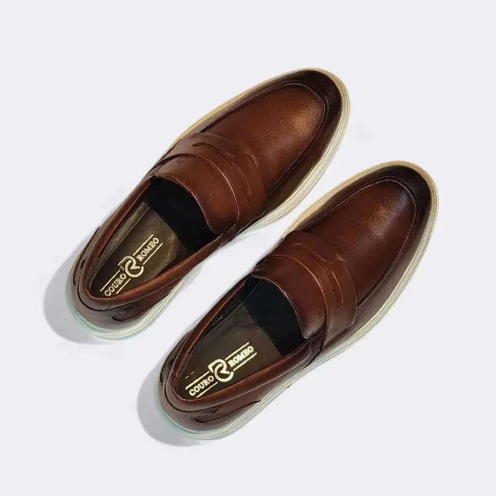 Mocassim Romeo Salvatore Whisky Couro Romeo