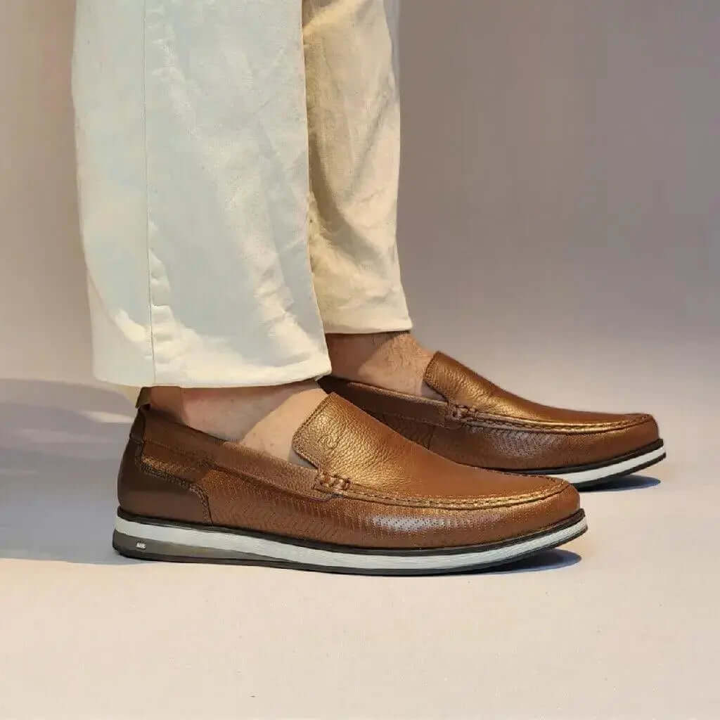 Mocassim Romeo Veneza Whisky Couro Romeo