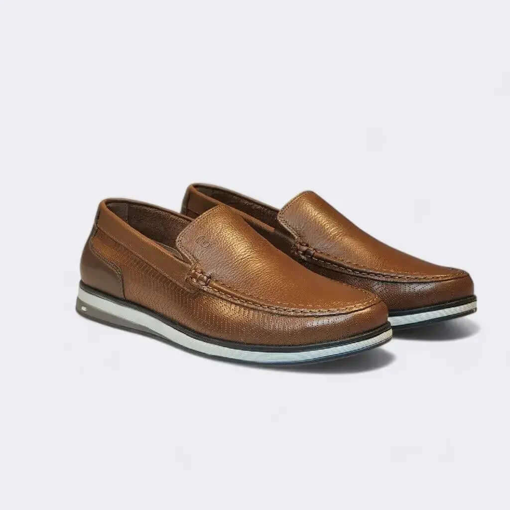 Mocassim Romeo Veneza Whisky Couro Romeo
