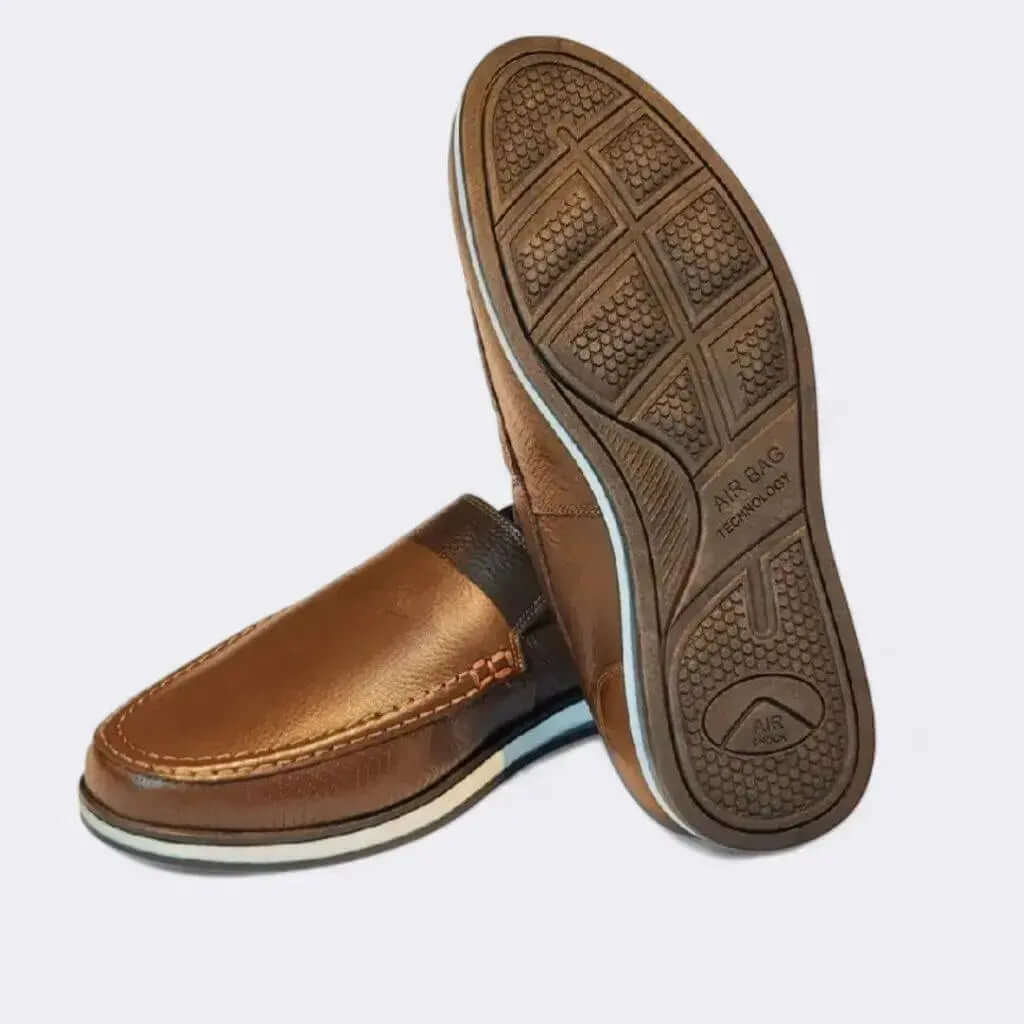 Mocassim Romeo Veneza Whisky Couro Romeo