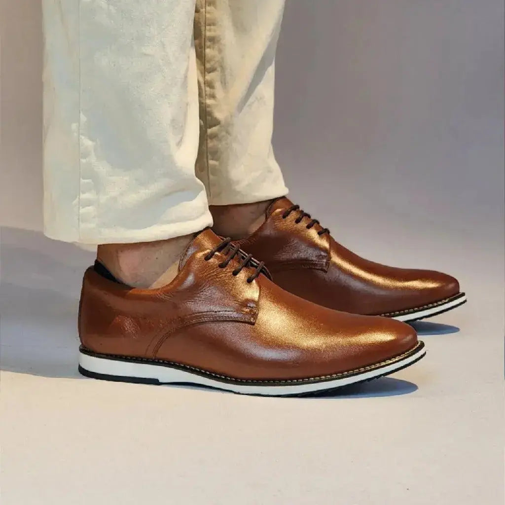 Sapato Romeo Andorra Castor Couro Romeo
