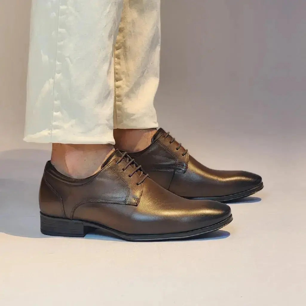Sapato Social Romeo Siena Marrom Couro Romeo