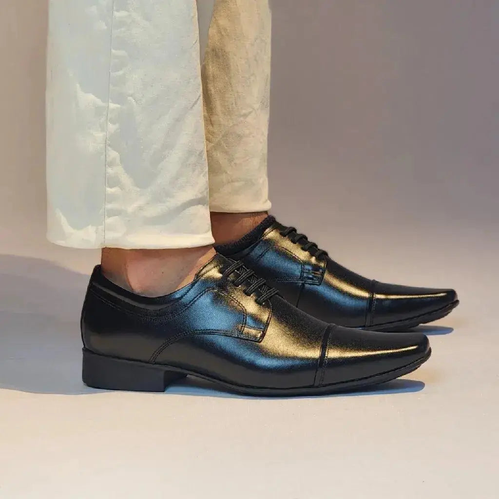 Sapato Social Romeo Siena Preto Couro Romeo