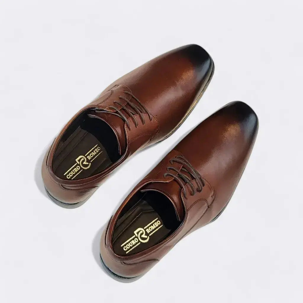 Sapato Social Romeo Siena Whisky Couro Romeo