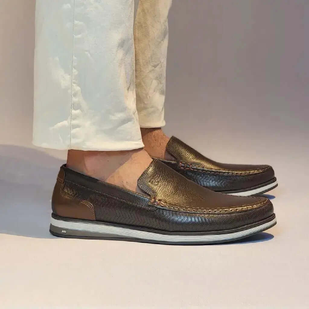 Mocassim Romeo Veneza Café Couro Romeo