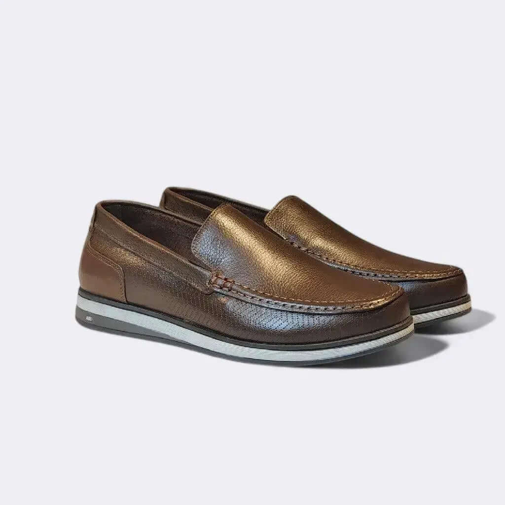 Mocassim Romeo Veneza Conhaque Couro Romeo