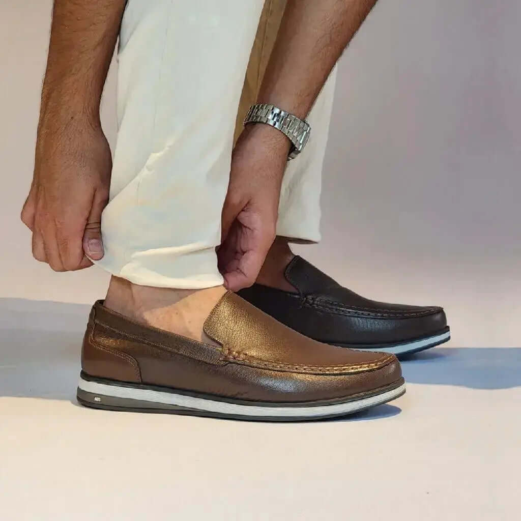 Mocassim Romeo Veneza Conhaque Couro Romeo
