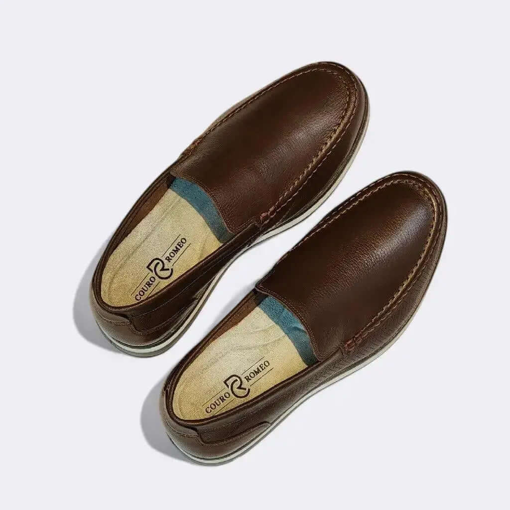 Mocassim Romeo Veneza Conhaque Couro Romeo
