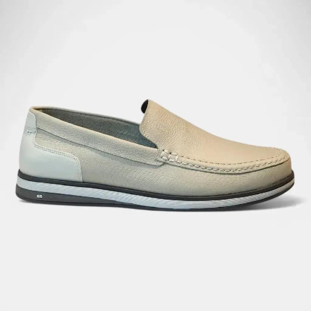 Mocassim Romeo Veneza Off White Couro Romeo