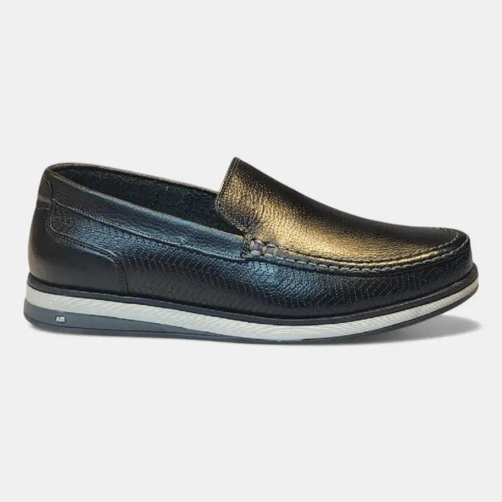 Mocassim Romeo Veneza Preto Couro Romeo