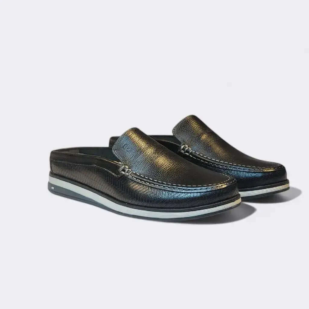 Mule Romeo CopaCabana Preto Couro Romeo