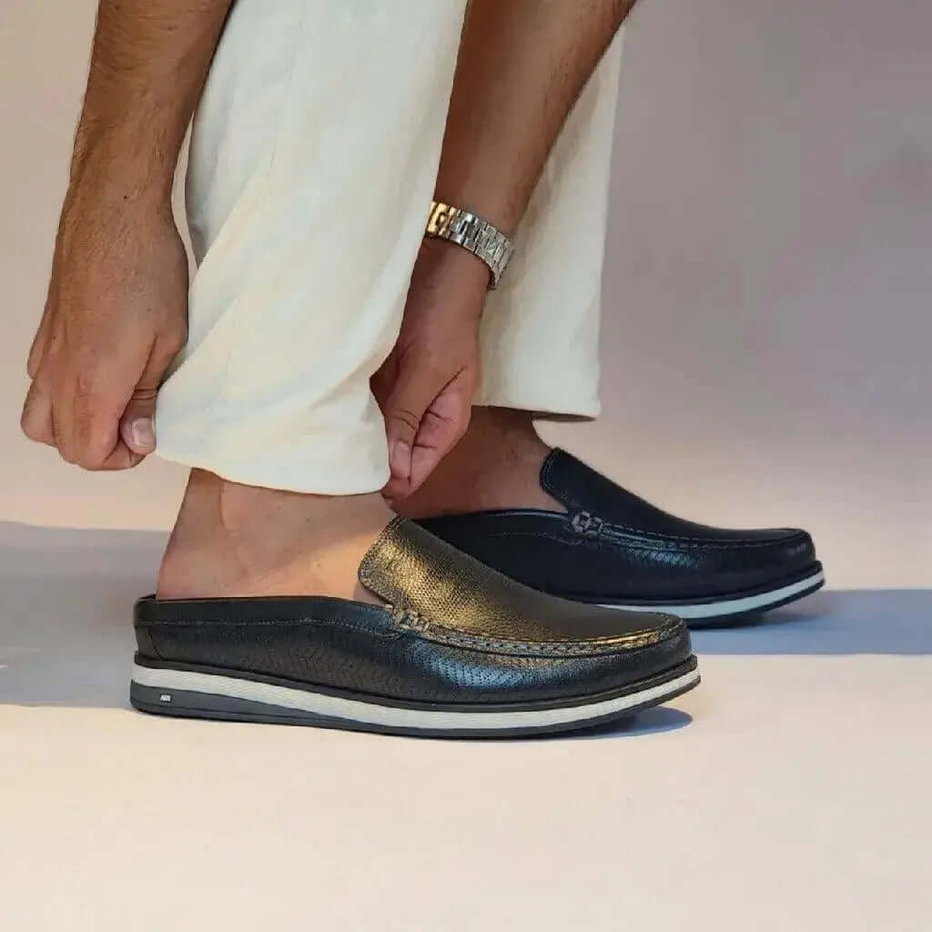 Mule Romeo CopaCabana Preto Couro Romeo
