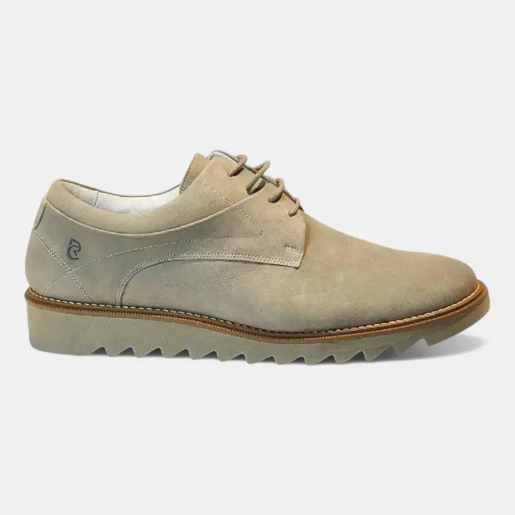 Sapato Romeo Paris Nobuck Areia Couro Romeo